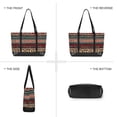 thumbnail image 6 of FORMRS Canvas Laptop Tote Bag for Women with 15.6" Computer Compartments Shoulder Handbag, Tribal Geometric, 6 of 7