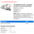 thumbnail image 2 of Left Headlight Assembly - Compatible with 2009 - 2010 IS250 Sedan, 2 of 2