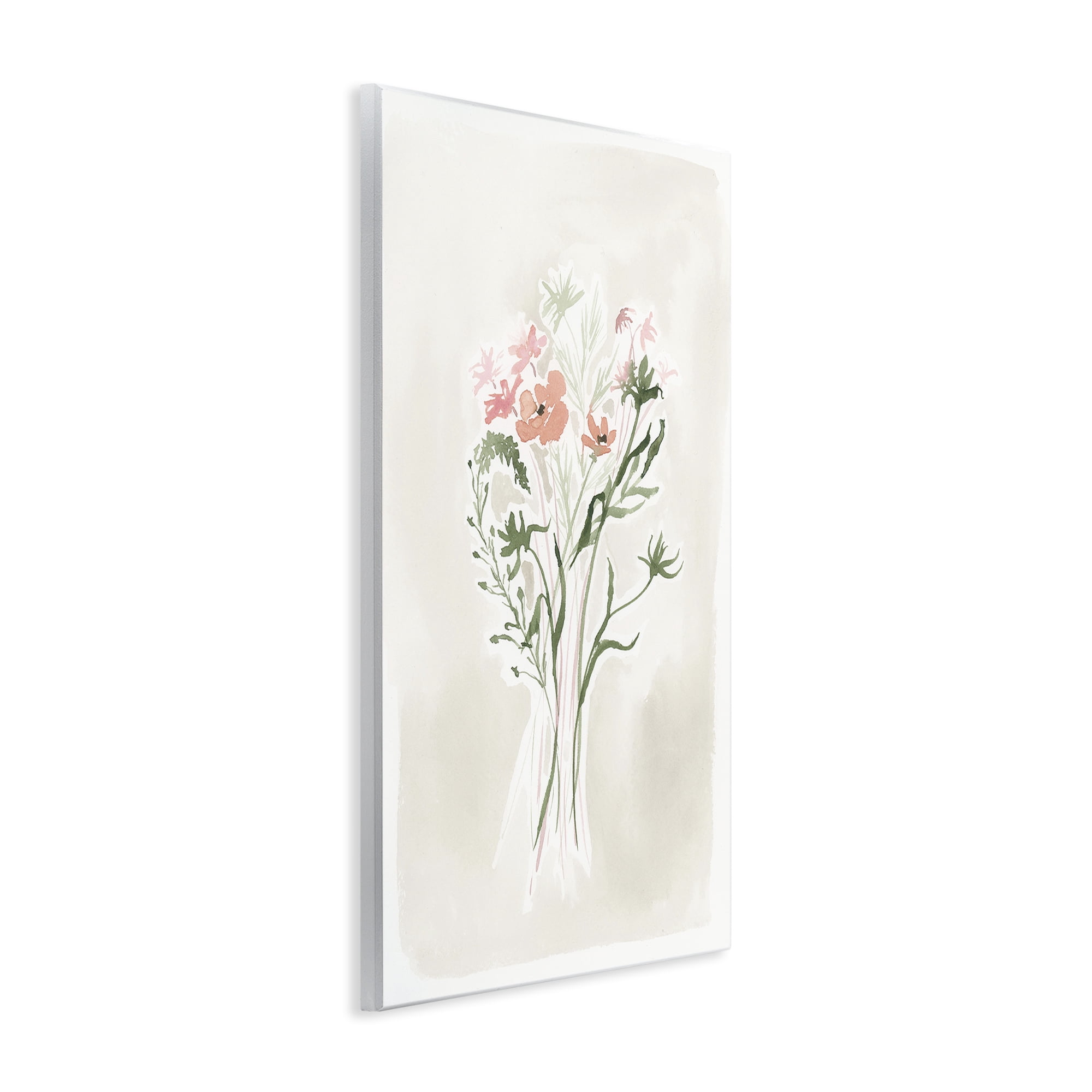 Stupell Industries Subtle Pastel Blooms Botanical & Floral Painting Unframed Art Print Wall Art, 13 x 19