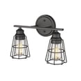 thumbnail image 4 of 3382-MB Millennium Lighting 2 Light Bath Vanity-10.5 Inches Tall and 15.25 Inches Wide-Matte Black Finish, 4 of 5