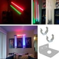 thumbnail image 4 of Acrylic Clear Light Saber Vertical Wall Mount Display Rack Wall Holder, 4 of 8