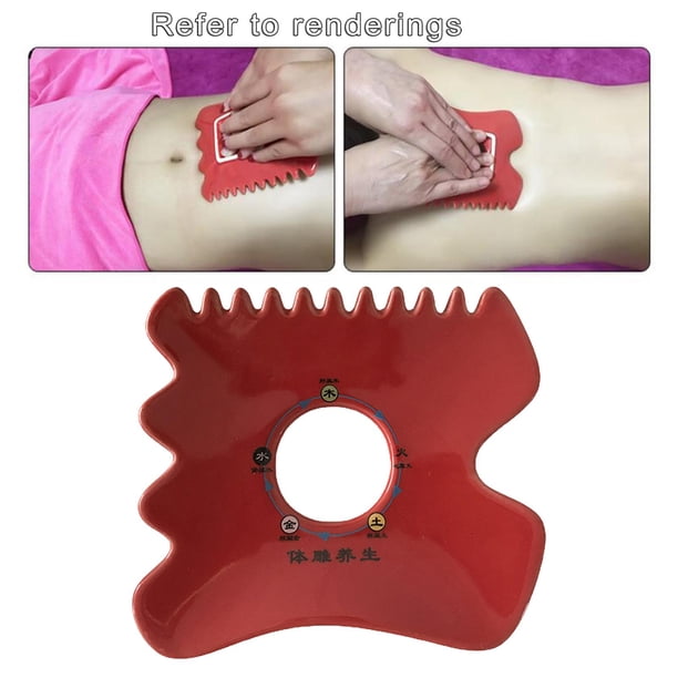 de , terapia física, belleza hecha a mano, facial, , herramientas de pa drenaje linfático, tratamiento del dolor, ca, - rojo Baoblaze Tablero de raspado