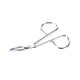 thumbnail image 3 of New Scissors Flat Tip Eyebrow Tweezers Clamp Clipper Stainless Removal Tool,, 3 of 3