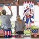 thumbnail image 4 of 4th of July Gnome Door Hanging Banners USA Independence Day Patriotic Wall Door Decor Red White Blue Star Stripe Non woven Fabric Hanging Decoration, 4 of 6