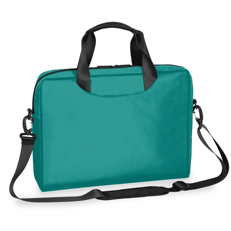 Herdesigns Teal Laptop Bag for Women Men, Computer Case Briefcase Messenger Bags, 15-15.6 inch Laptop Sleeve Shoulder Bag