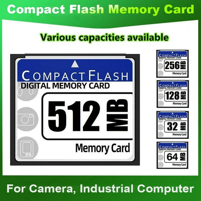 Carte Mémoire Flash Compacte 128 Mo pour Appareil Photo, Machine Publicitaire, Carte d'Ordinateur Industriel