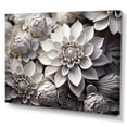 thumbnail image 2 of Designart "Ethereal White Zinnias I" Zinnias Wall Art Prints, 2 of 7