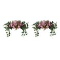 thumbnail image 1 of tssuouriy Arch Fake Flower Handmade Flowers Backdrop Leaves Home Decorative with bean paste color 75cm 2Set, 1 of 6