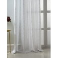 thumbnail image 2 of RT Designers Collection PNE18297 54 x 90 in. Elton Metallic Faux Silk Grommet Single Curtain Panel, White, 2 of 8