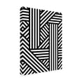 thumbnail image 4 of Canvas Wall Art - Tom Quartermaine 'Black and White Bold Modern Abstract Line Art 2' Wall Art for Living Room, Bedroom, or Office Décor by Trademark Fine Art - 35 x 47 Inches, 4 of 4