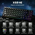 thumbnail image 4 of ATTACK SHARK X68 HE Rapid Trigger Keyboard Magnetic Switch with C01PRO Coiled Cable, 60% Wired 8KHz Magnetic Keyboard With 0.01mm RT Accuracy, Support RT/Snap Tap/DKS/MT/TGL, 4 of 9
