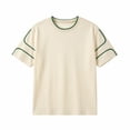 thumbnail image 6 of Qiyinn Men's Line Casual T-shirt For Summer Men Top, 6 of 6