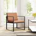 thumbnail image 2 of ZUO Fauteuil Claremont Marron, 2 of 11