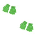 thumbnail image 1 of Sonducket 1 par de guantes tejidos con la mitad de los dedos, mitones elásticos elásticos Unisex, portátiles para ciclismo de carretera al Verde 2piezas, 1 of 6