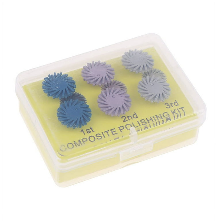 Orthdent 6 Pcs/Box Dental Polishing Disc Composite Resin Spiral Flex Brush  Rubber