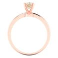 thumbnail image 4 of Clara Pucci 14K Rose Gold 0.5ct Morganite Solitaire Ring for Women, 4 of 8