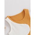 thumbnail image 5 of Bagilaanoe 2pcs Toddler Baby Girl Boys Shorts Set Contrast Color Sleeveless Tank Tops + Shorts 9M 12M 18M 24M 3T 4T Kids Casual Summer Clothes, 5 of 8