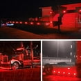 thumbnail image 5 of 5 PCS LED Watermelon Lights for Semi Trucks, Side Marker Indicator Lamp & Bezel Stop Turn Signal Light, Durable Outline Design for Motor Vehicles, 5 of 8