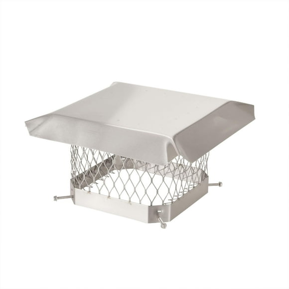 Tapa de chimenea HY-C Shelter 9x9 de acero inoxidable
