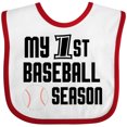 thumbnail image 3 of Inktastic My 1st Baseball Season Boys Baby Bib, 3 of 4
