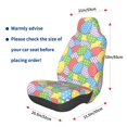 thumbnail image 3 of Wukai Colorful Easter eggs Full Set Car Seat Covers with Soft Padding Universal Auto Front Seats Protector and Cushion Mat, 3 of 5