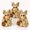 3pcs, variant on Cozy Autumn Patchwork Ghost with Glowing Pumpkin Vintage Halloween Decorations Halloween Ghost Decor Lighted LED Tabletop Figurine Cute Spooky Room Home Shelf Tray Decorative Night Light Statue, 1pcs