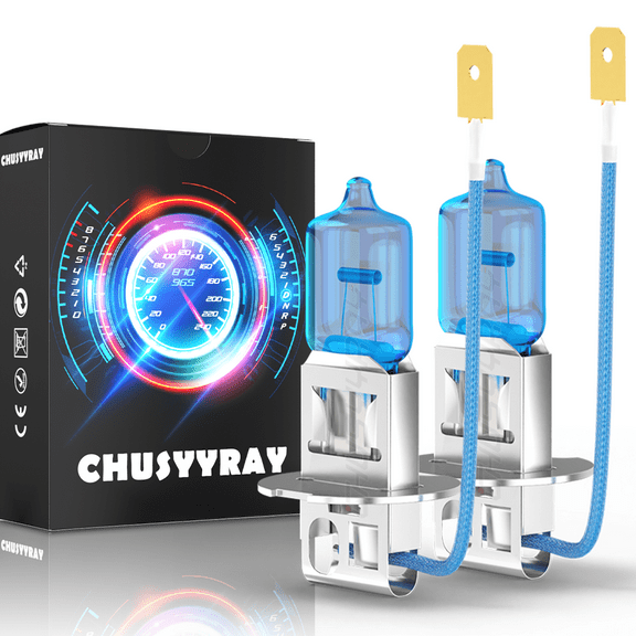 Pack of 2 H3 Halogen Fog Light Bulb Conversion Kit Super Bright White DRL Lamp 5000K 55W