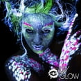 UV Glow Blacklight Face and Body Paint, Neon Fluorescent, 0.34 fl oz, 6