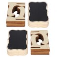 thumbnail image 4 of Wood Mini Chalkboard2 Set Wood Mini Wedding Chalkboard Place Cards Chalkboard Professionally Tested, 4 of 5