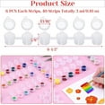 thumbnail image 2 of 240 Pcs Empty Paint Pot Palettes,3ml / 0.1oz Paint Pots with lids 40 Strips Acrylic Mini Paint Container Strips, Clear Plastic Painting Cups Strips for Schools Classrooms Art Paintings Festivals, 2 of 7