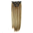 thumbnail image 2 of Extension de Cheveux à Clip 6 Pcs Tête Complète Naturelle Femmes 16 Clips Extensions de Cheveux Lisses Synthétiques, 2 of 2