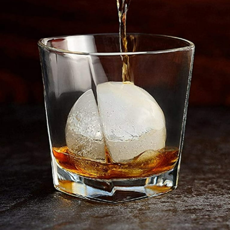 Cheers US 2Pcs Ice Ball Maker, Whiskey Ice Mold, Silicone Ice Cube Tray,  Sphere Ice Mold for Whiskey and Cocktails… 