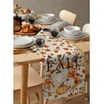 thumbnail image 6 of Thanksgiving Pumpkins Table Runner 70 Inches, Beige Retro Maple Leaves Country Bed Runner Dresser Scarves Tabletop for Indoor Outdoor Parties/Ceremony/Banquet, 13" x 70", 6 of 8