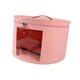 thumbnail image 5 of Caja para guardar sombreros, portátil, de peluche y juguetes, plegable, de ala redonda Rosa Medio, 5 of 9