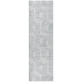 thumbnail image 2 of Addison Rugs Dream Shag Premium Machine Washable Transitional Squares Silver Runner Rug, 2'3" x 7'6", 2 of 8