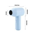 thumbnail image 3 of Hovilon Cordless Hair Dryer,USB Rechargeable+Battery Powered Low Noise Large Airflow,2 Levels Adjustable Quick Drying,Dry Art Painting Using,Suitable for Drying Painting Pet Hair Baby Skin, 3 of 8
