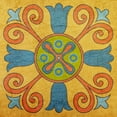 thumbnail image 2 of Kimberly, Allen 15x15 Black Ornate Wood Framed with Double Matting Museum Art Print Titled - Colorful Tile 1, 2 of 4