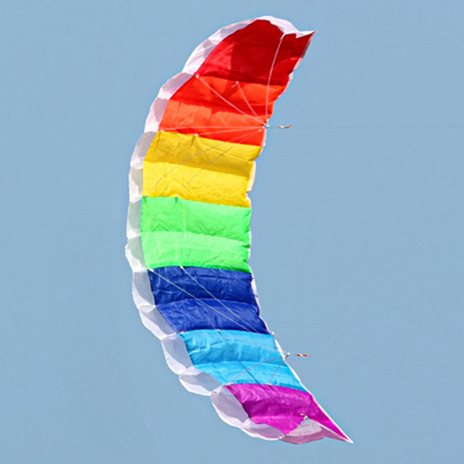 HQ Kites Beach and Fun Calypso II Radical- Beginner Stunt Kite - 43 Inch  Dual - Line Sport Kite, Color: Rainbow - Active Outdoor Fun for Ages 8  Years