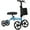 Sky Blue, variant on ZENART Economy Knee Scooter Foldable Walker for Foot Surgery Adult Crutch Alternative