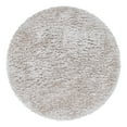thumbnail image 3 of Unique Loom Infinity Shag Collection Area Rug - Jinko (6' 7" Round Linen), 3 of 7