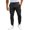 Black, variant on Evdexr Mens Chino Joggers Big and Tall Pant Fleece Drawstring Training Trousers Lightweight Casual Slim Fit Cotton Sweatpants with Pockets Black 3XL