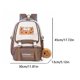 thumbnail image 2 of Mochila de la escuela mochila kawaii linda mochila de capybara para niños marrón claro marrón, 2 of 7