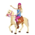 thumbnail image 6 of Barbie Doll & Horse Set with Blonde Doll in Riding Outfit, Light Brown Horse, Saddle, Bridle & Reins, 6 of 7