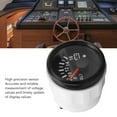 thumbnail image 3 of Voltmètre de Bateau 52MM DC9 à 32V avec Rétroéclairage pour Yachts et Bateaux de Pêche, 3 of 7