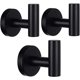 thumbnail image 1 of 3 Pack Bathroom Towel Hooks,Matte Black Coat Hooks, Robe Hooks, SUS 304 Stainless Steel Lavatory Wall Mount Heavy Duty Wall Hooks for Bathroom/Kitchen, 1 of 4