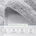 thumbnail image 4 of Home Weavers Essence Microfiber Bath Rug, 17" x 24", Gray, 4 of 9