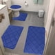 thumbnail image 1 of Fiudx Juego de Alfombras de Baño de Espuma, Suave Terciopelo Polar con Reverso Antideslizante, Muy Absorbentes, Lavables a Máquina, Juego de 4 Alfombras de Baño, Diseño Moderno, Multiusos, 40 X 60 Cm, 1 of 6