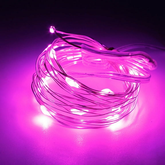 Perfect Holiday 20 LED String Fairy Light w/ battery - Pink