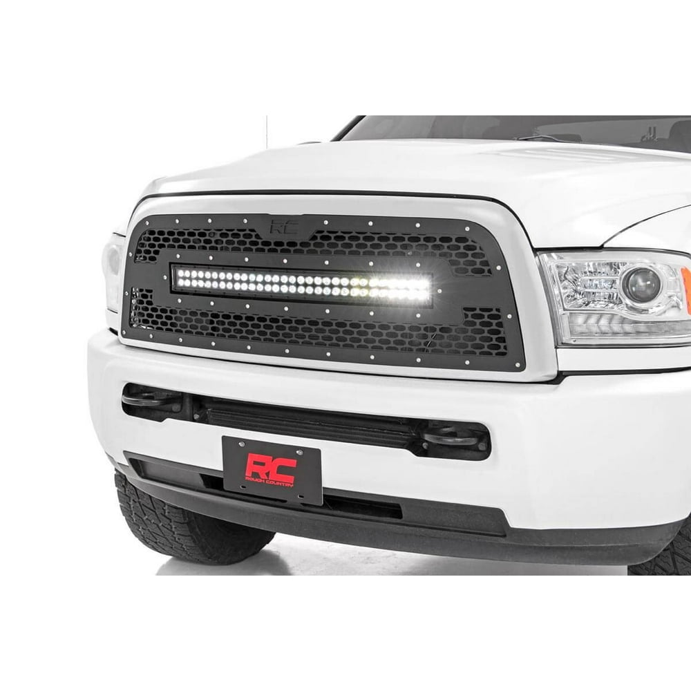 Rough Country Mesh LED Grille (fits) 20132018 Ram Truck 2500 3500 (1