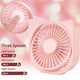 thumbnail image 2 of Ventilador de escritorio USB, con tres velocidades, alimentado por USB, color rosa, 2 of 4